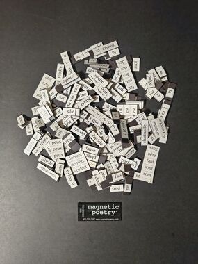 Magnetic Poetry French Word Kit - Black & White